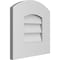 Ekena Millwork Arch Top Surface Mount PVC Gable Vent: Functional, w/ 3-1/2"W x 1"P Standard Frame, 14"W x 14"H GVPAR14X1401SF - alternate 2